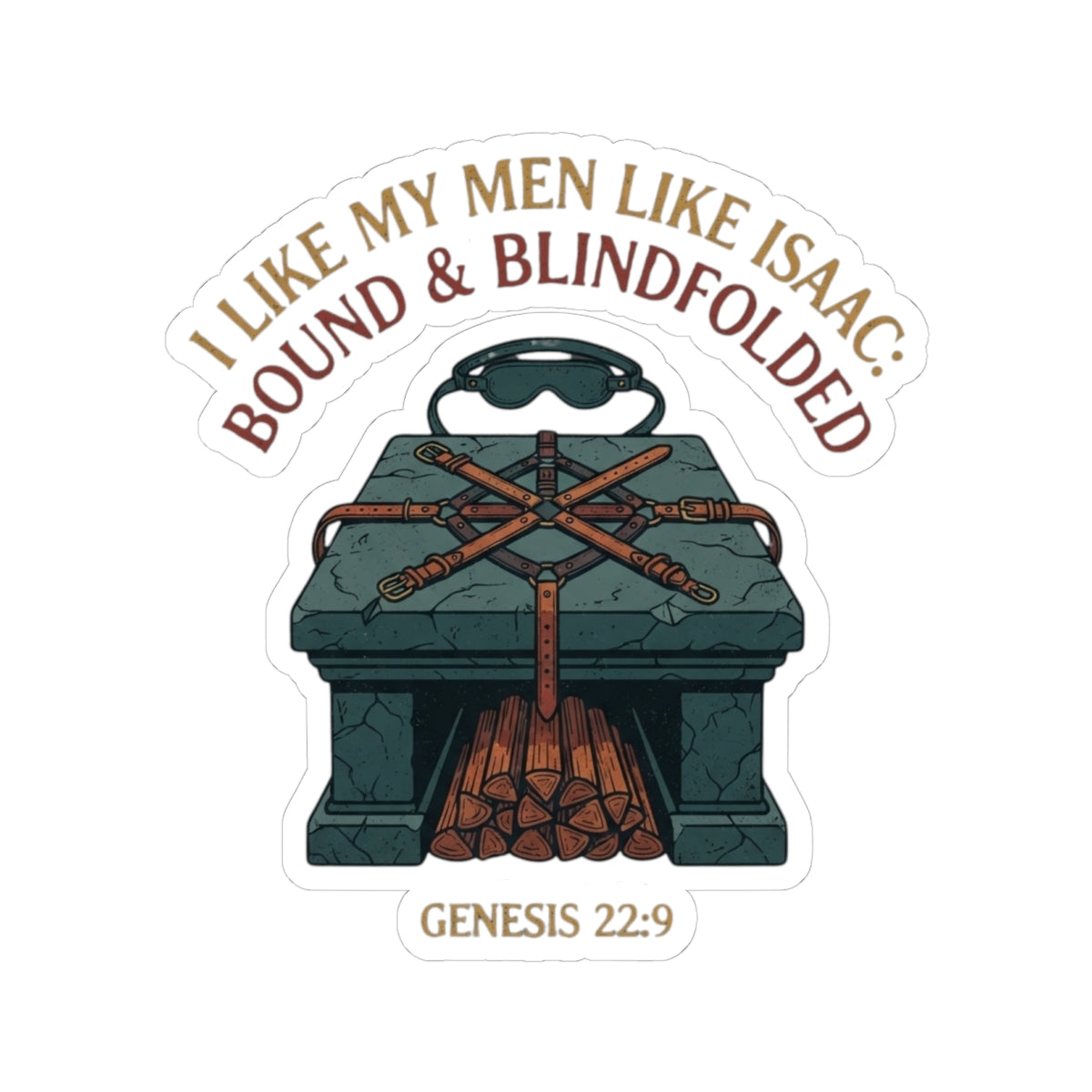 "Good Book Series Bound & Blindfolded" Sticker — Main
