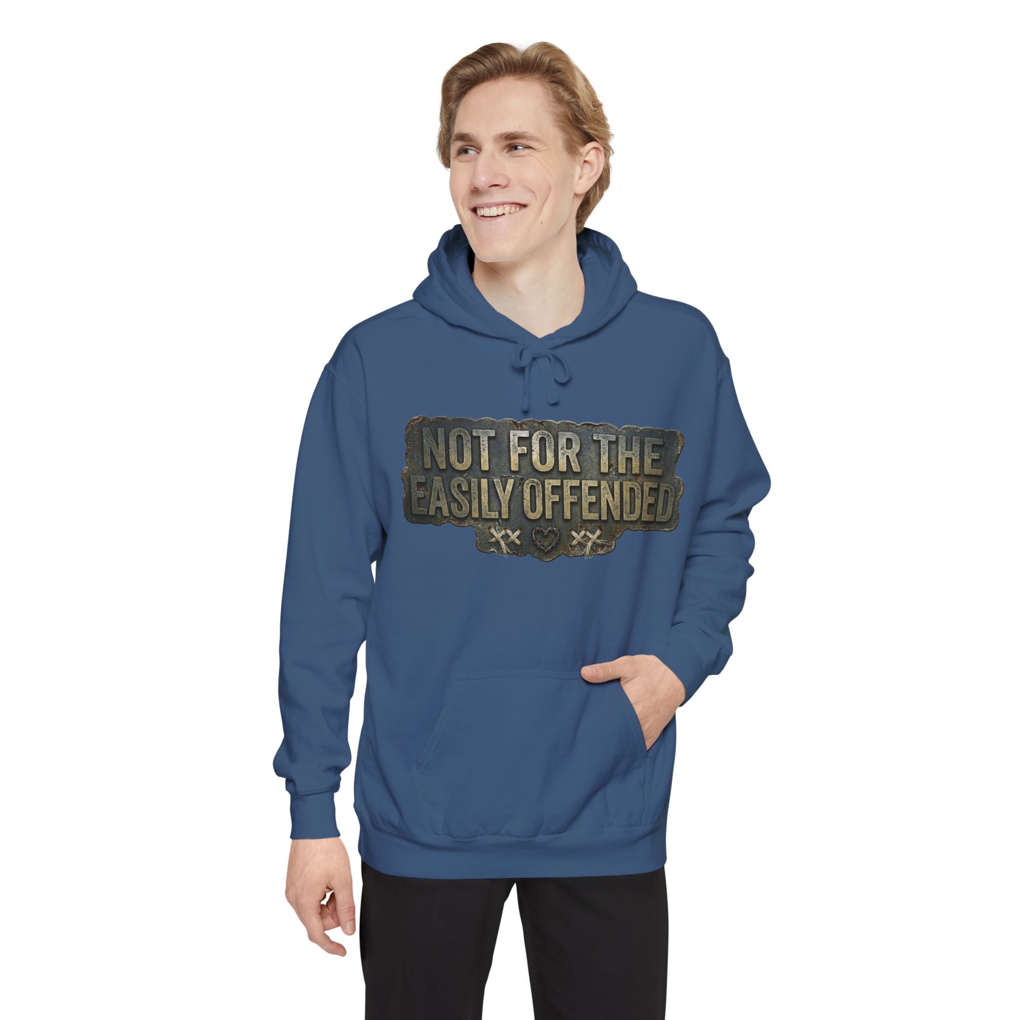 Fair Warning Label | Garment-Dyed Hoodie — AttitudeShirts
