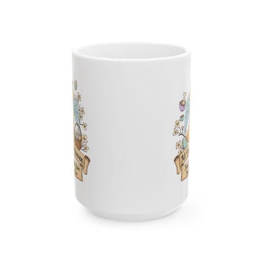"All Dogs Go to Heaven-3" White Ceramic Mug