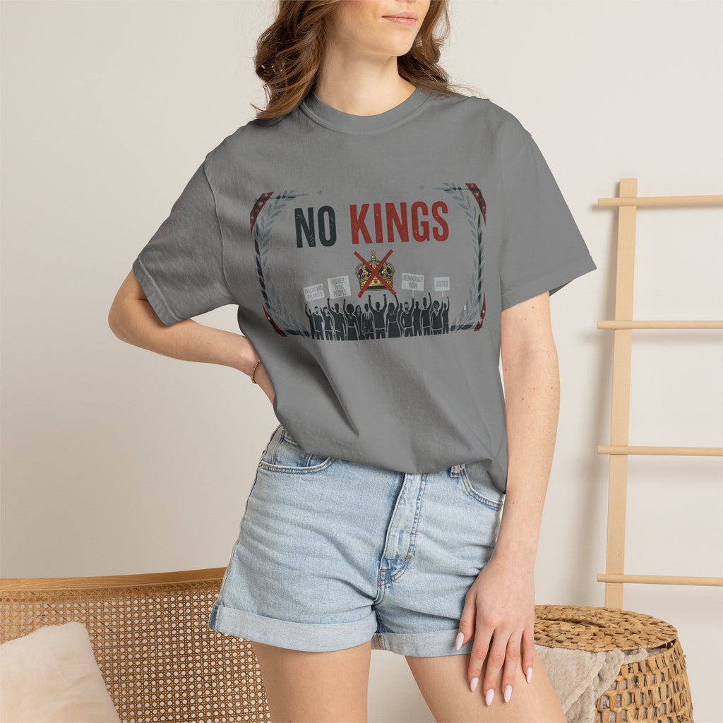 No Kings, No Masters | Garment-Dyed Tee — AttitudeShirts