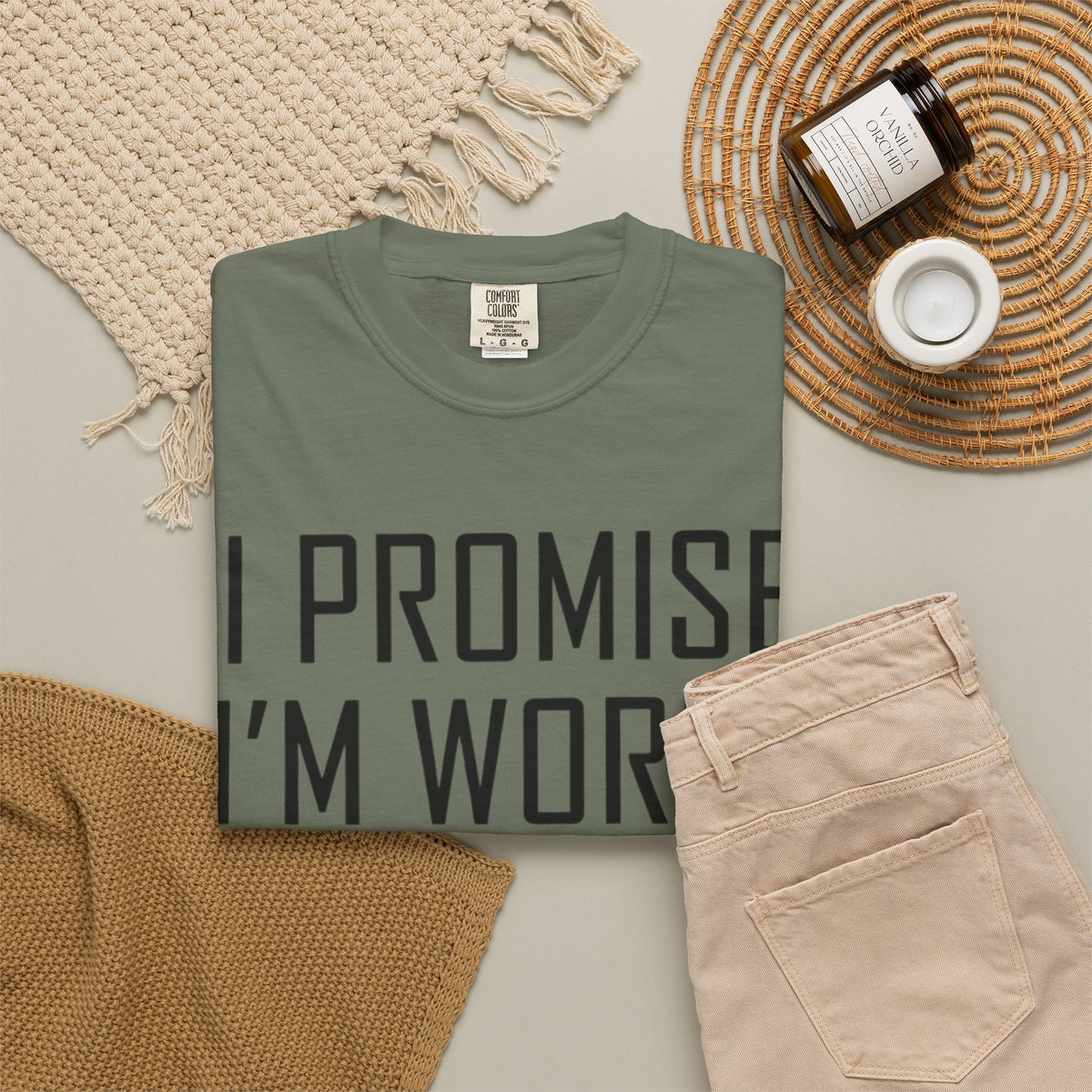 "Promise I'm Worse" Unisex Garment-Dyed Tee