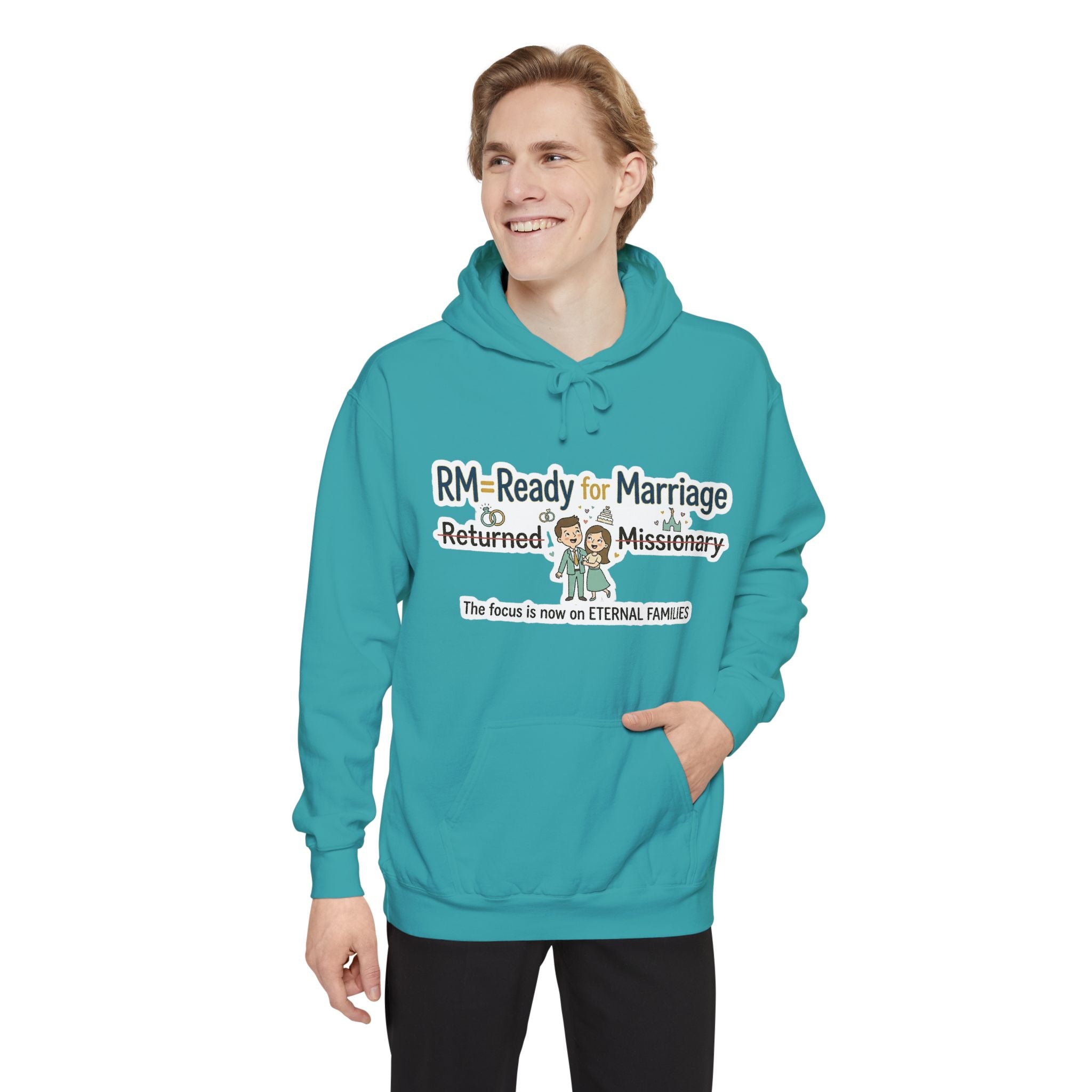 RM: Ready for Marriage (Probably Not) | Garment-Dyed Hoodie — AttitudeShirts