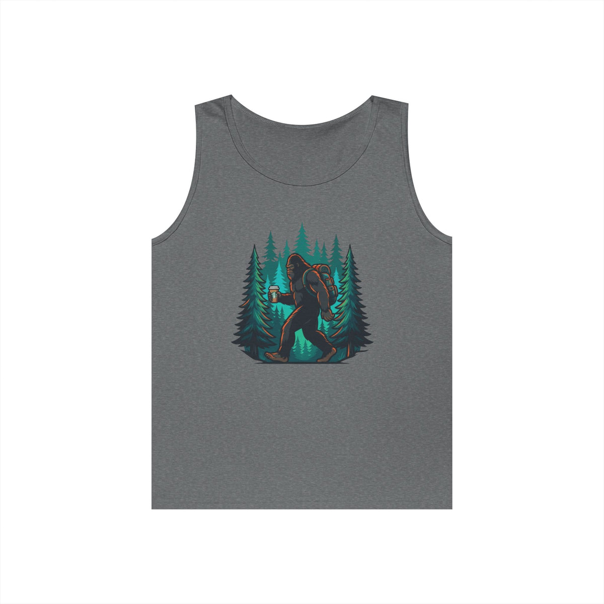Color: Graphite Heather | Bigfoot-Sasquatch (North America) Tank Top