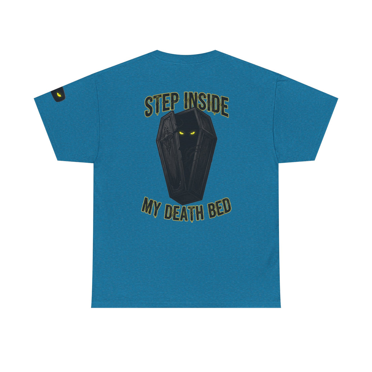 Color: Antique Sapphire | Step Inside My Death Bed Premium Graphic Tee