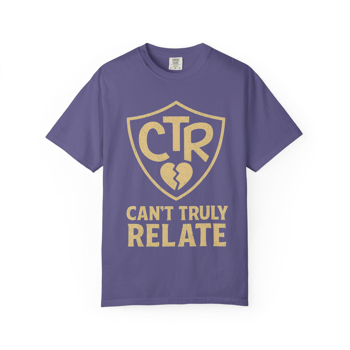 Color: Grape | CTR: Can't Truly Relate Unisex Garment-Dyed T-shirt