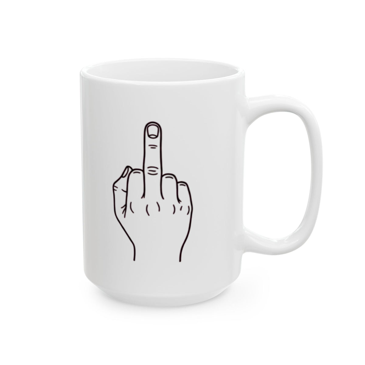 "F@#% OFF" White Ceramic Mug — Graphic