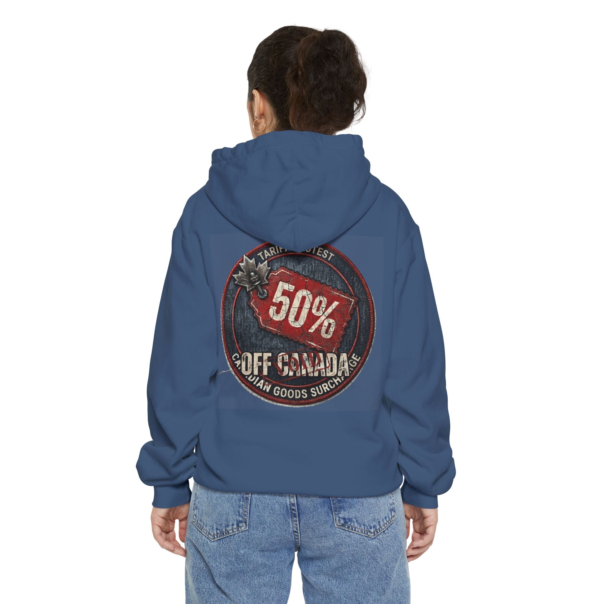 "50% Off Canada" Garment-Dyed Hoodie