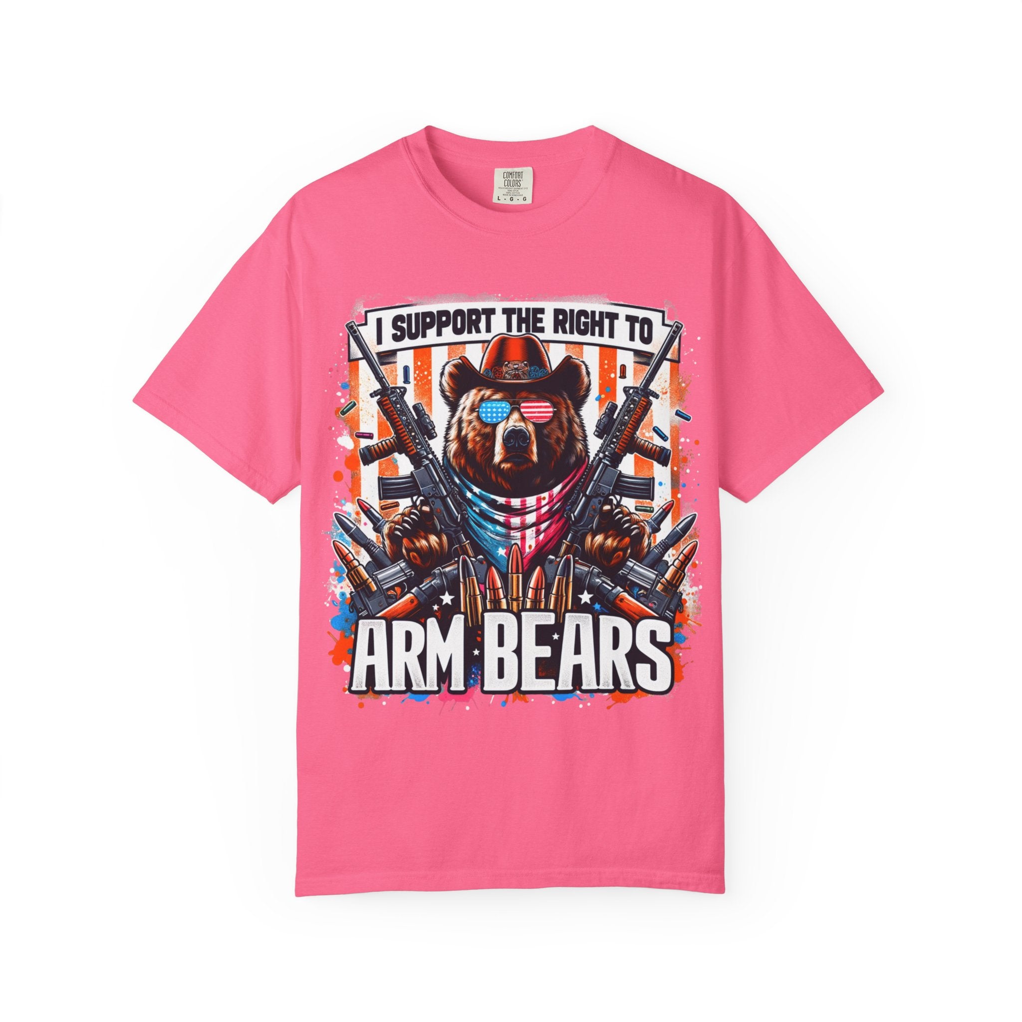 "The Right to Arm Bears" Unisex Garment-Dyed T-shirt