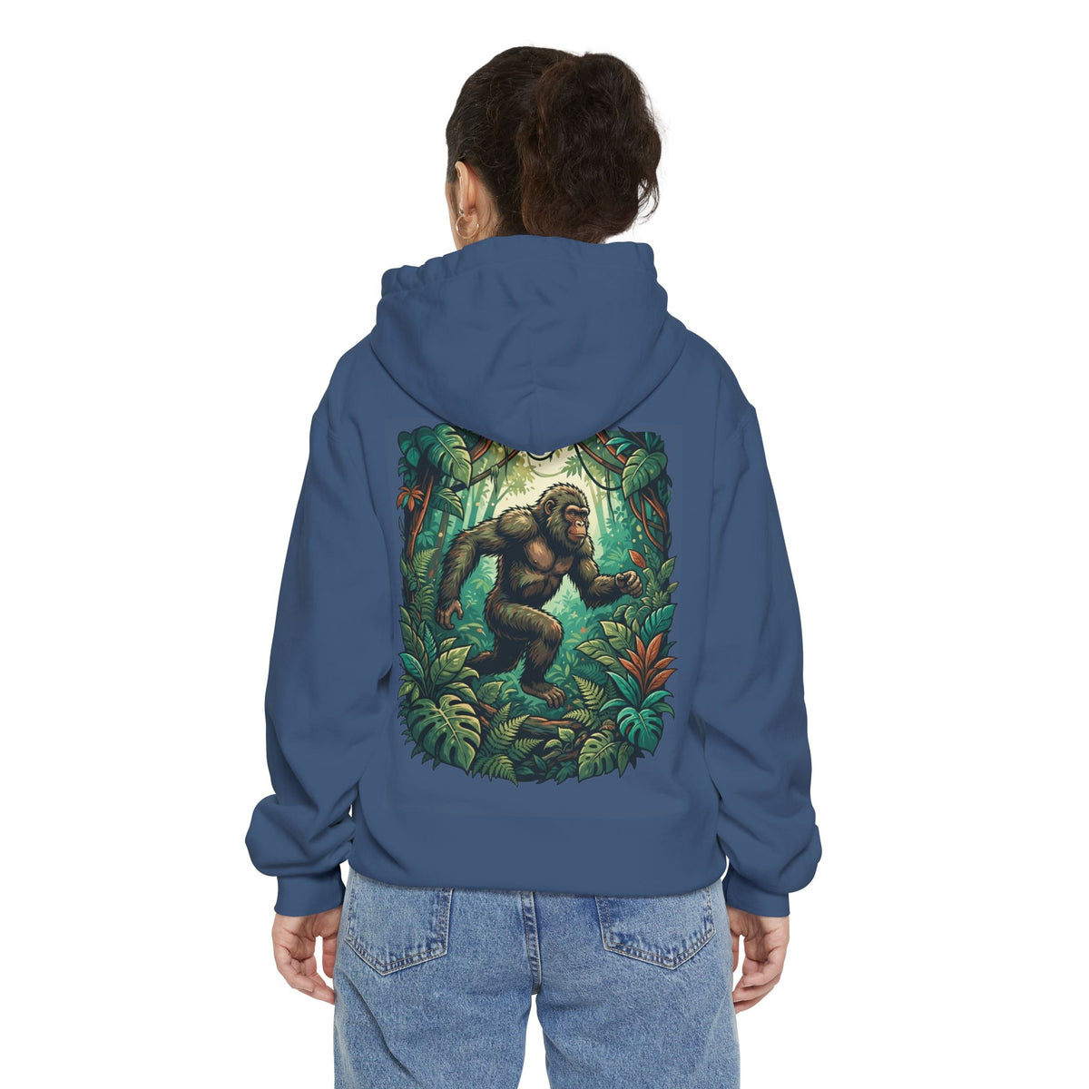 Color: True Navy | The Bukit Timah Monkey Man (Singapore) Garment-Dyed Hoodie