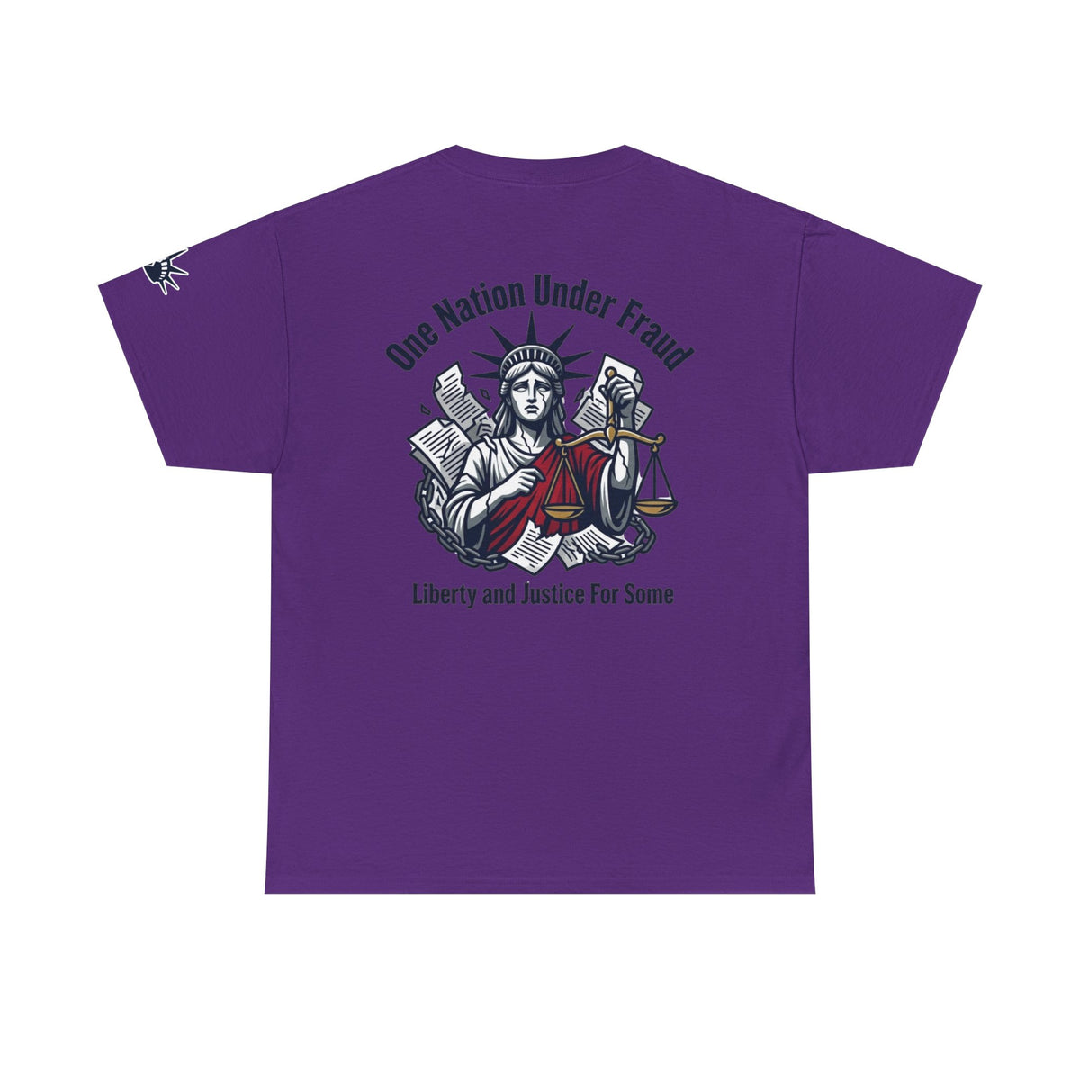 Color: Purple | One Nation Under Fraud Premium Graphic Tee
