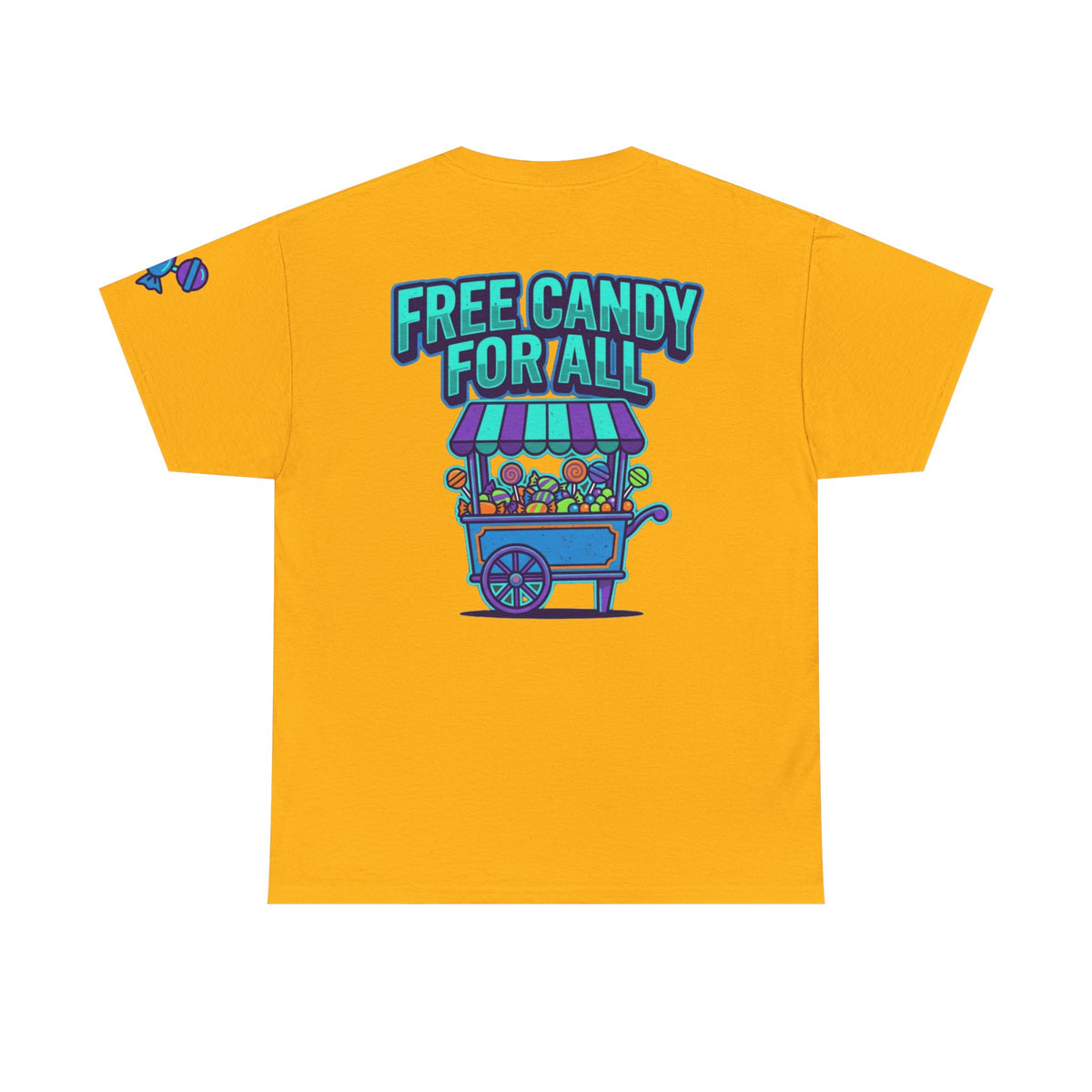 Color: Gold | Free Candy For All Premium Graphic Tee