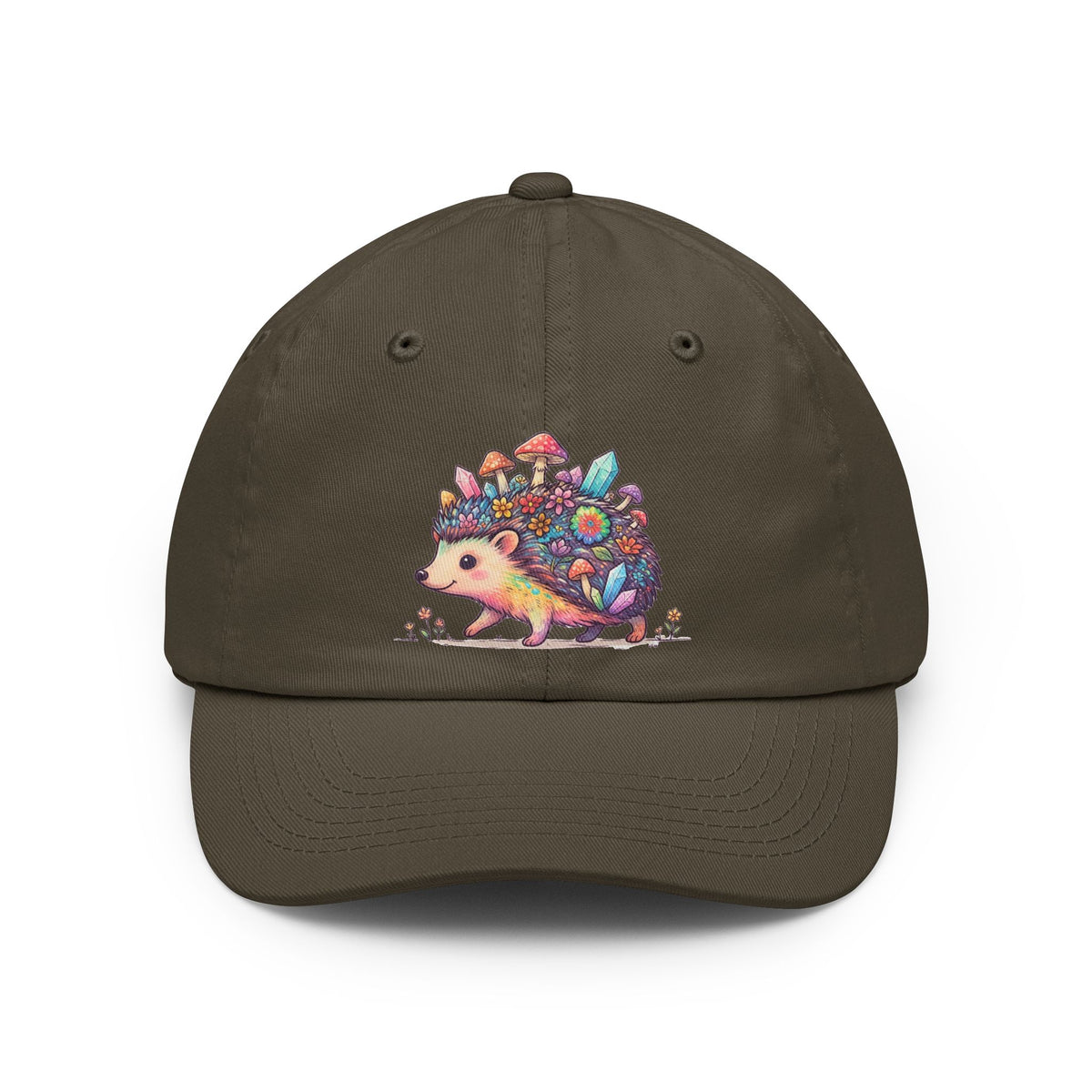Color: Olive | Hippy Hedgehog Dad Hat