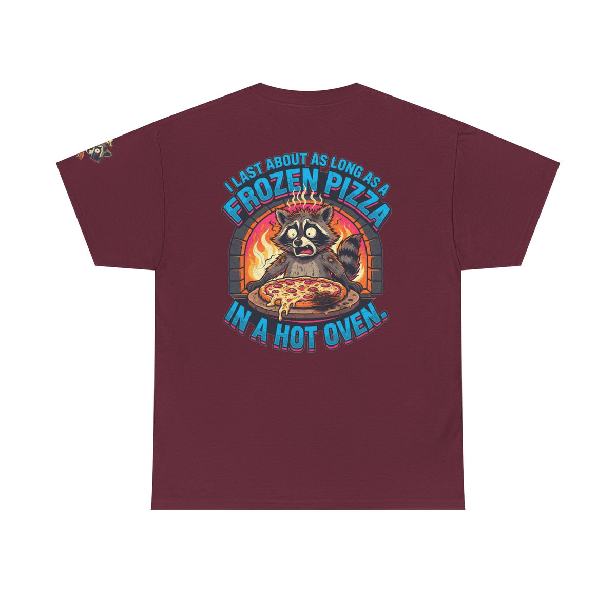 Color: Maroon | Frozen Pizza in a Hot Oven Premium Graphic Tee