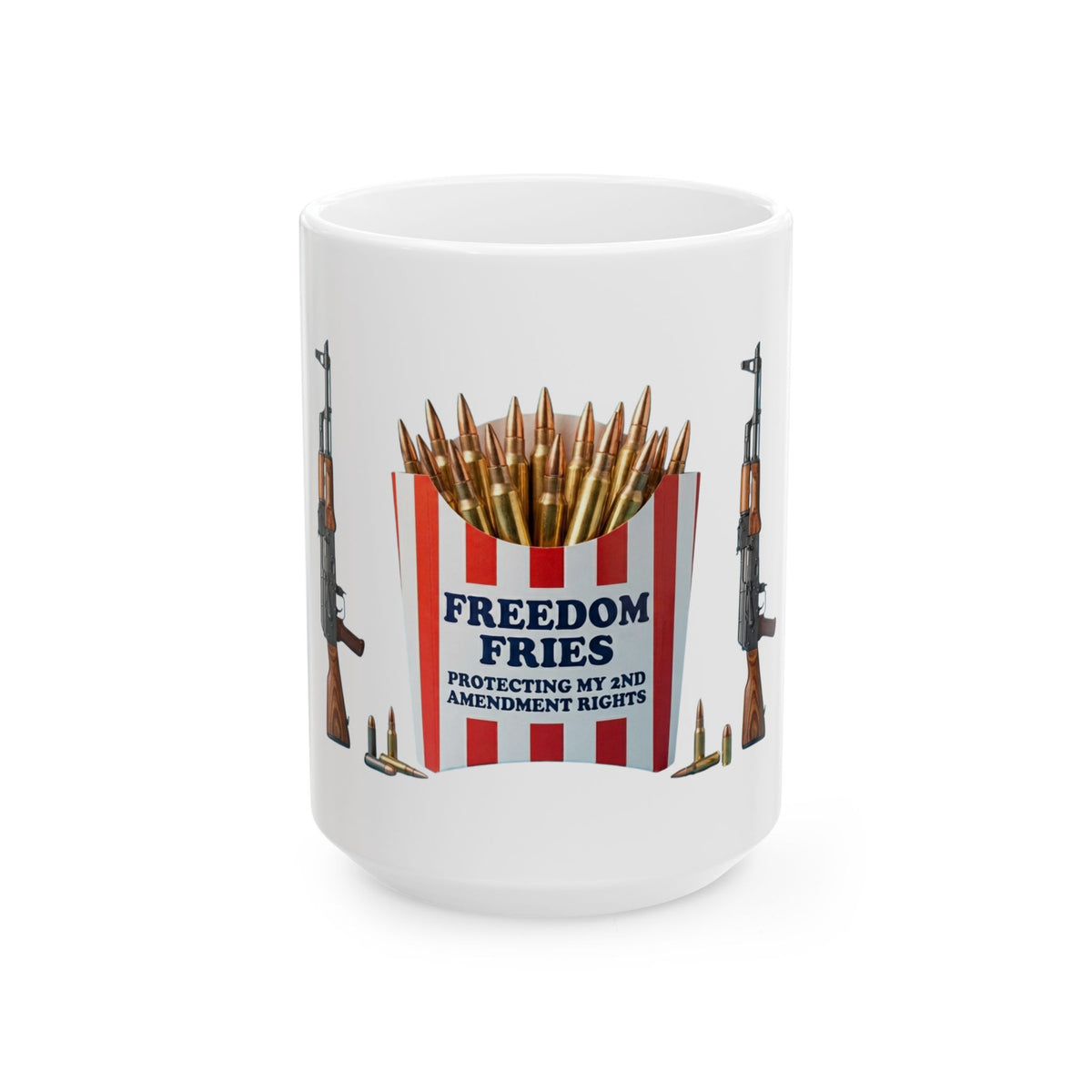 "Freedom Fries" White Ceramic Mug