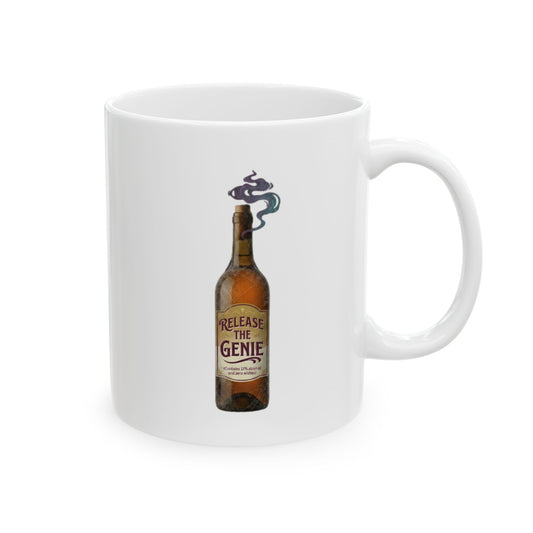 "Release the Genie" White Ceramic Mug