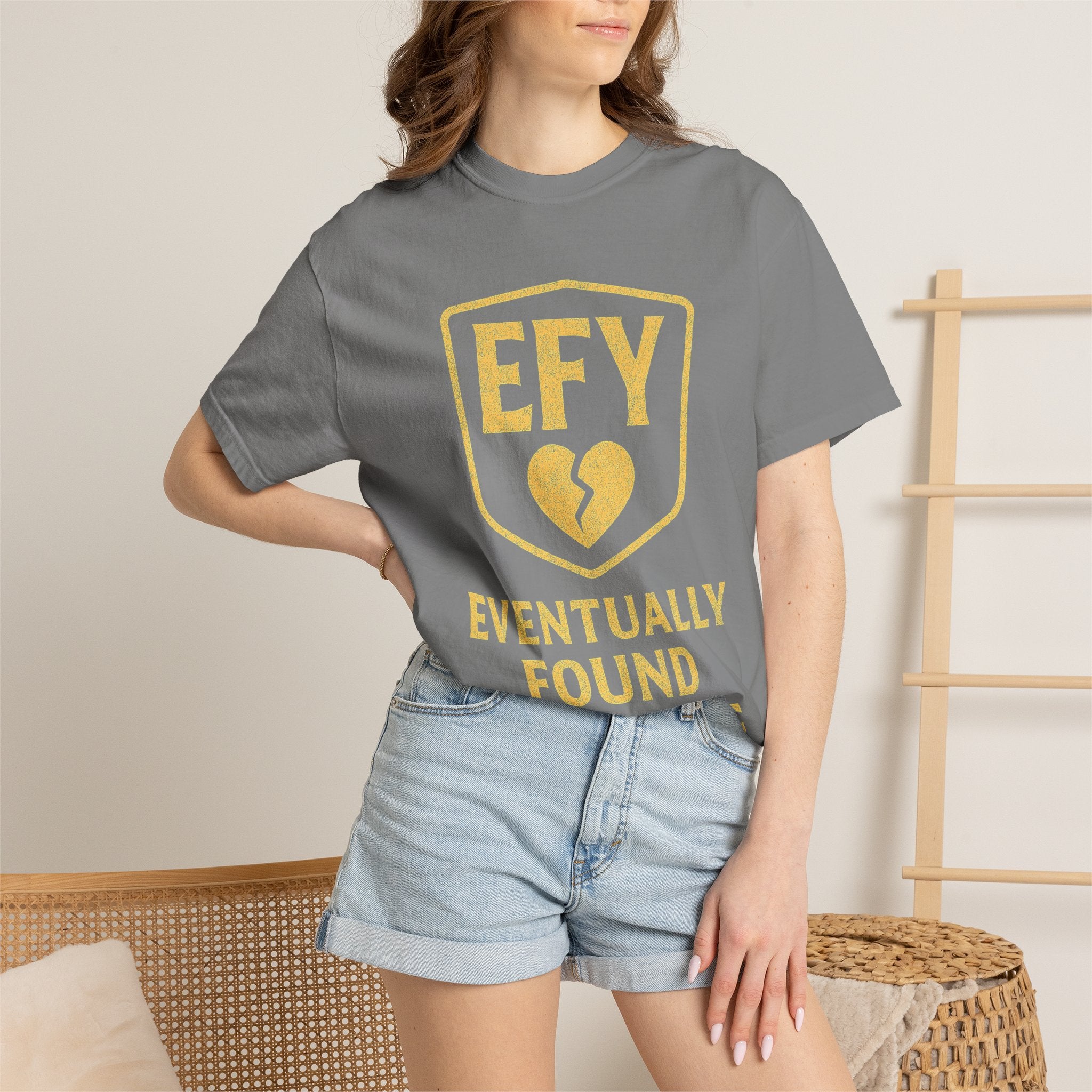 "Eventually Found Yourself" Unisex Garment-Dyed T-shirt