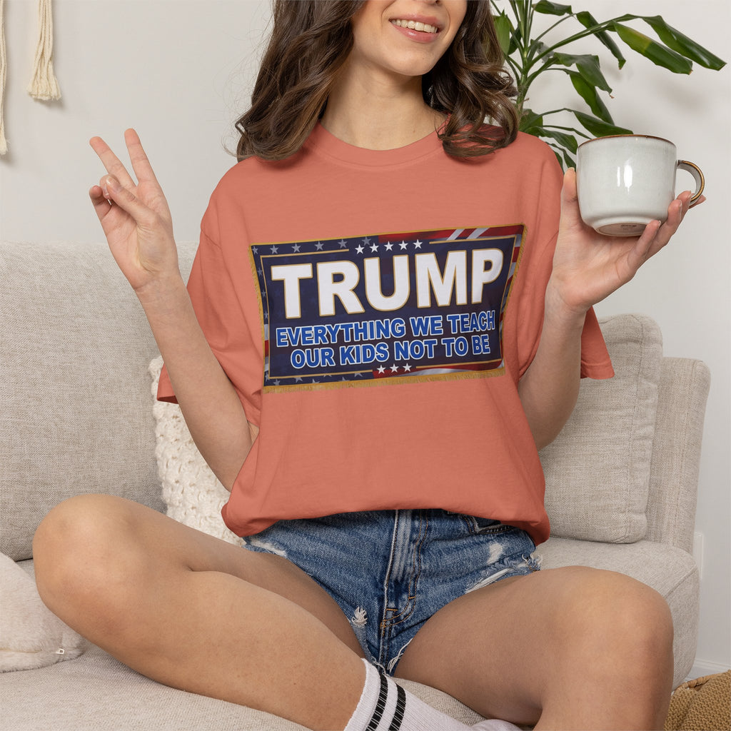 "Trump Teach Our Kids" Unisex Garment-Dyed Tee