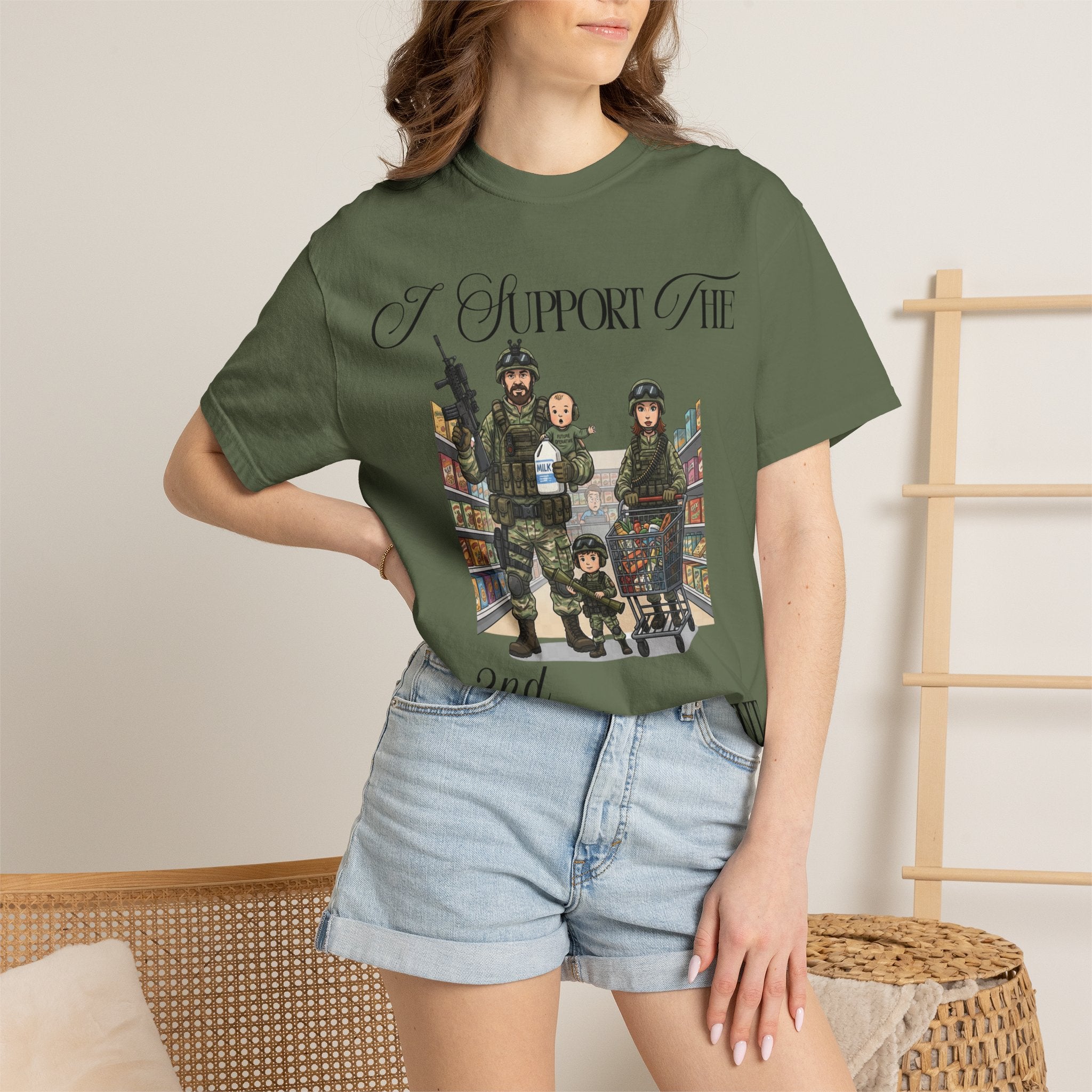 "actical Grocery Run" Unisex Garment-Dyed T-shirt