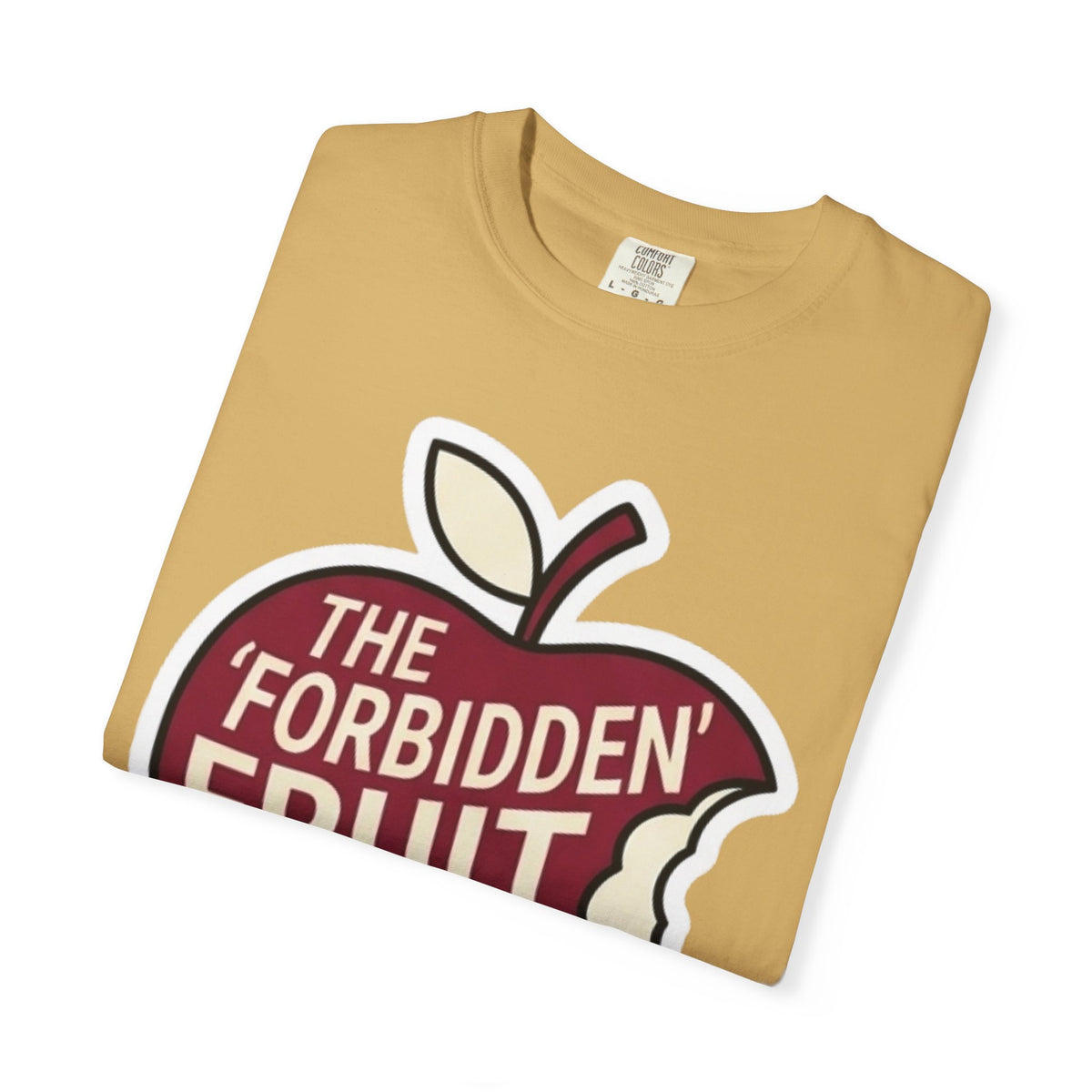 "Good Book Series Forbidden Fruit Tasted Better" Unisex Garment-Dyed Tee