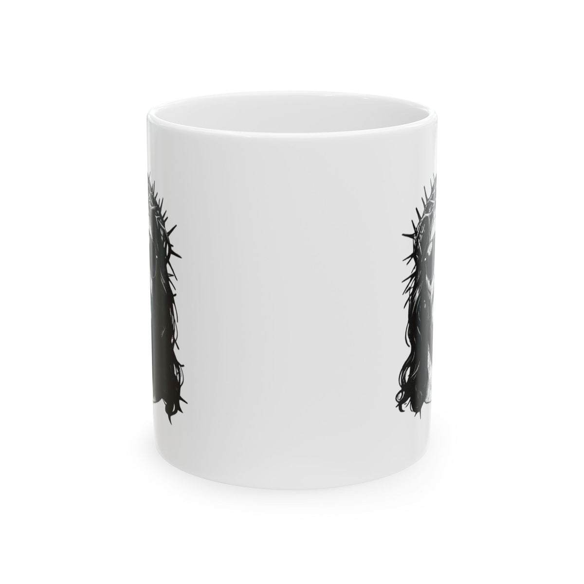 "Good Book Series - Son of A Virgin" White Ceramic Mug — Graphic