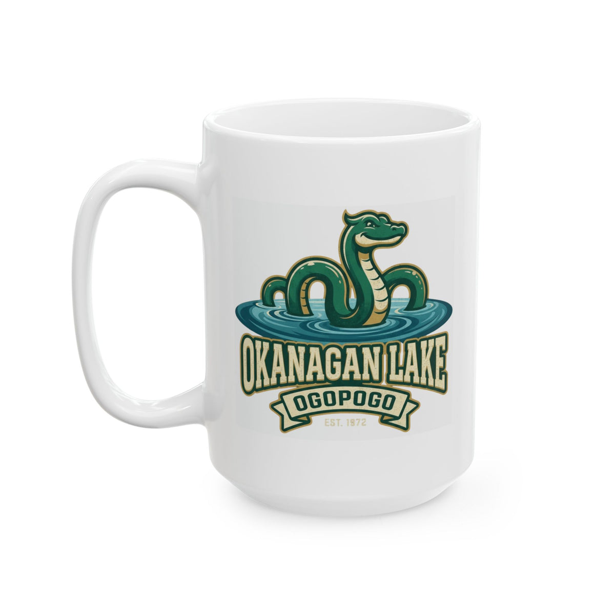 "Ogopogo (Canada)" White Ceramic Mug