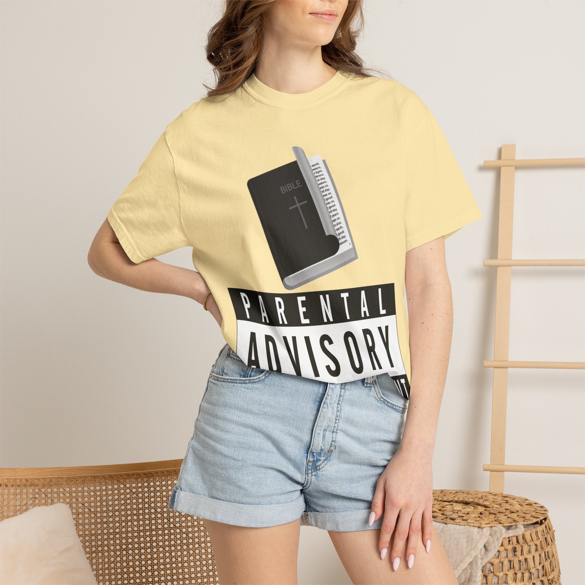 "Rated R for Religious" Unisex Garment-Dyed T-shirt