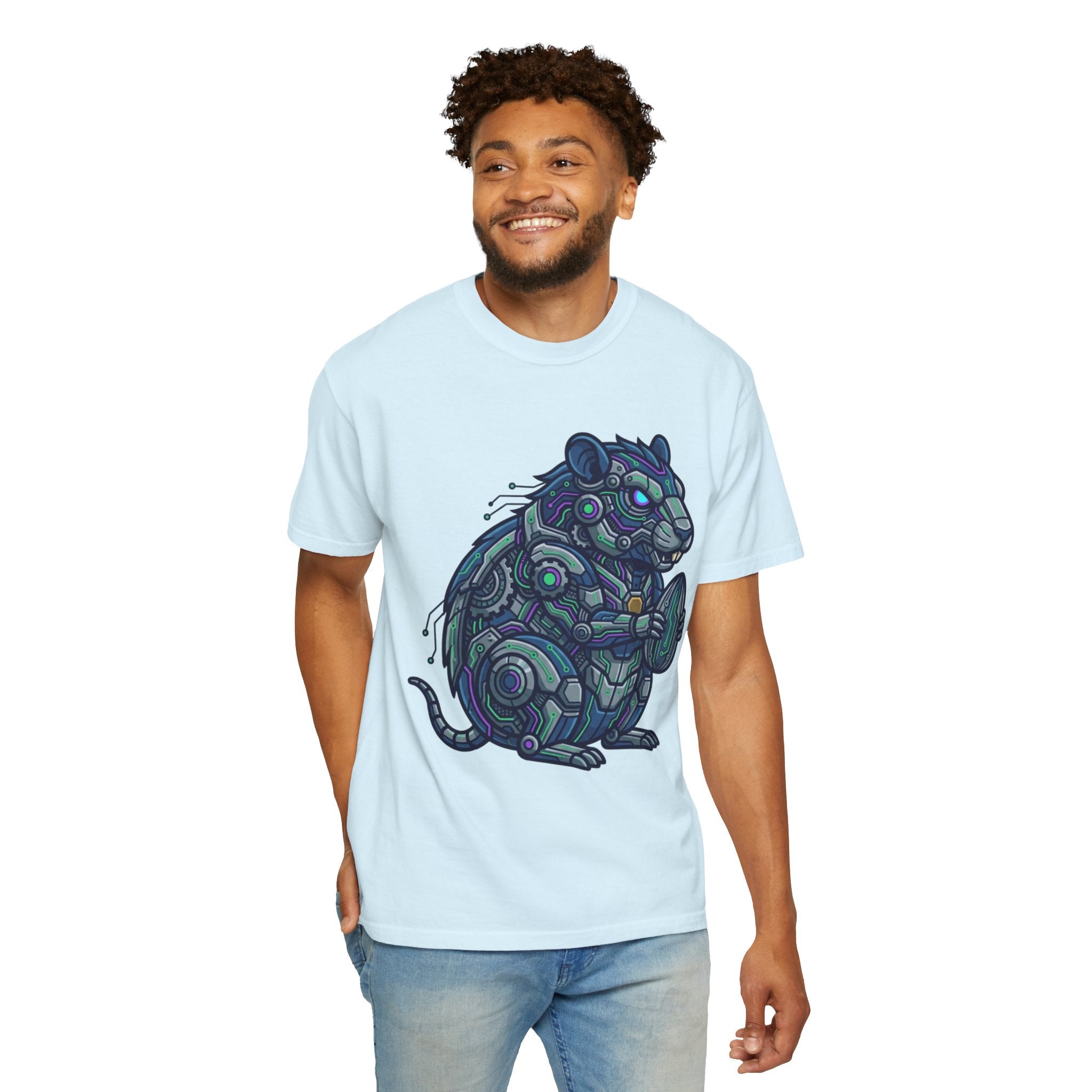 "Cyber Hamster" Unisex Garment-Dyed Tee