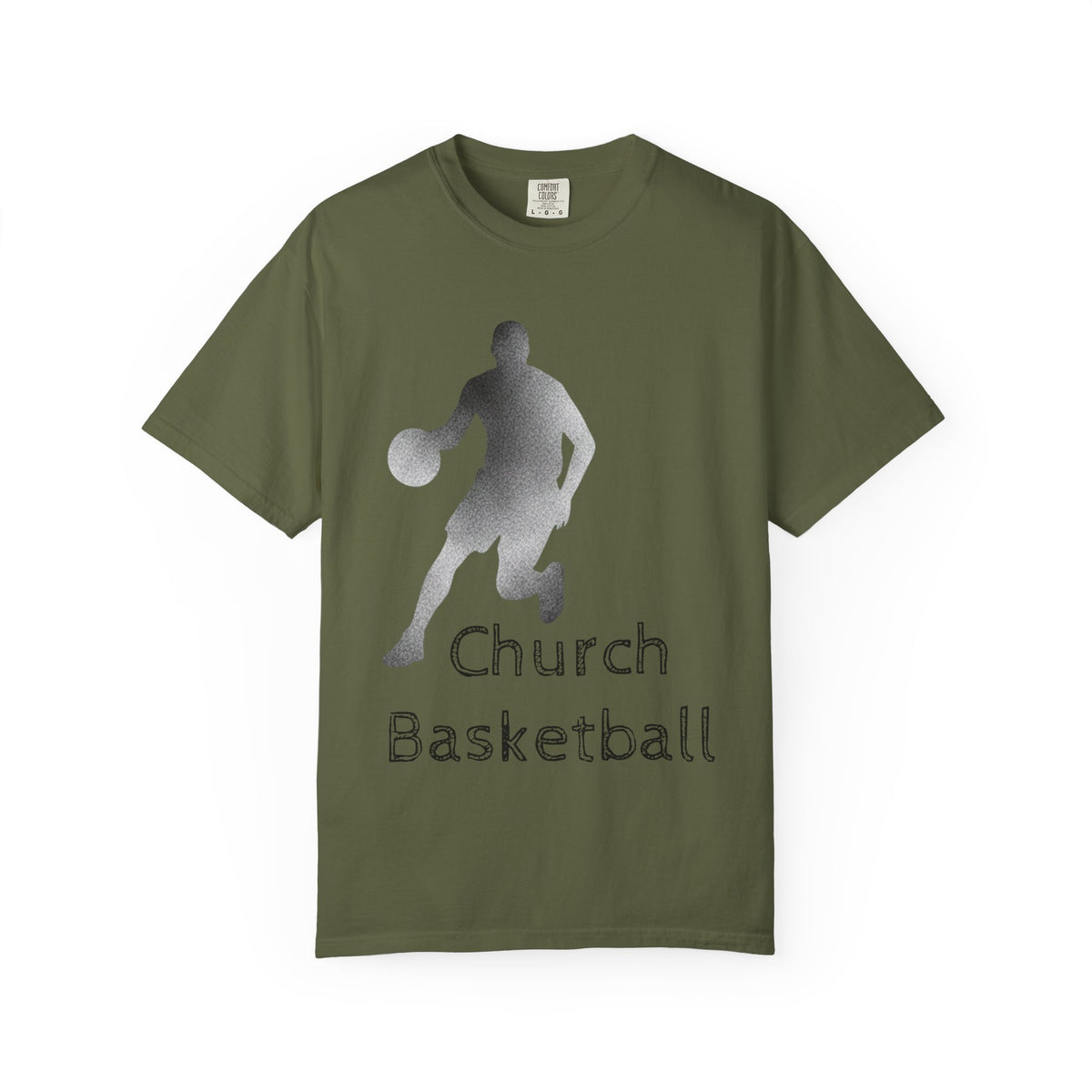 Color: Hemp | Church Basketball: High Court Unisex Garment-Dyed T-shirt