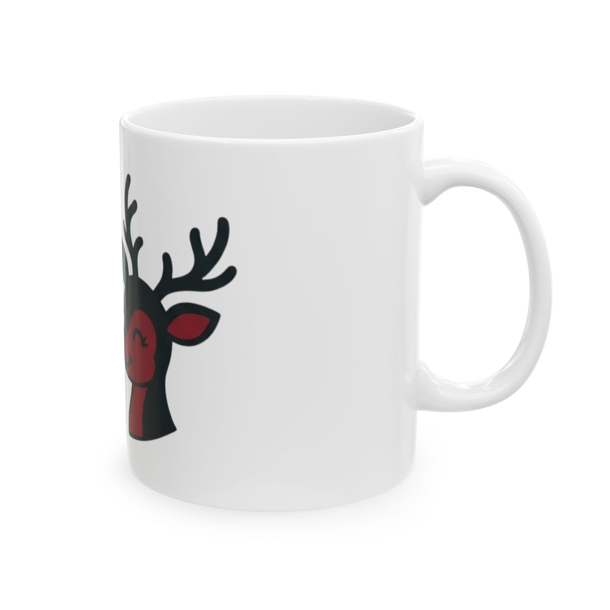 "Bad Decisions Under the Mistletoe" White Ceramic Mug — Graphic