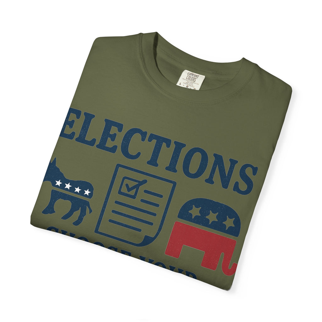 "Voting for the Best" Unisex Garment-Dyed T-shirt