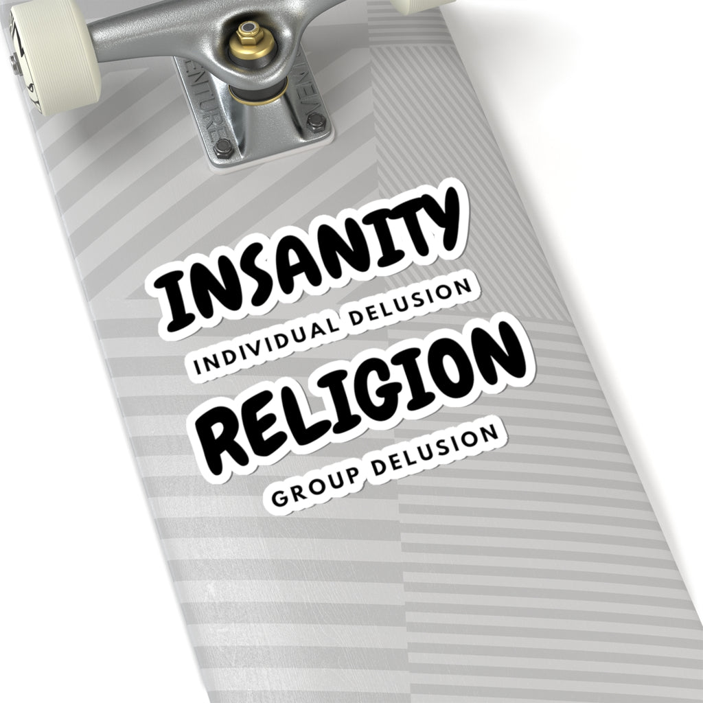"Insanity Religion" Sticker — Main