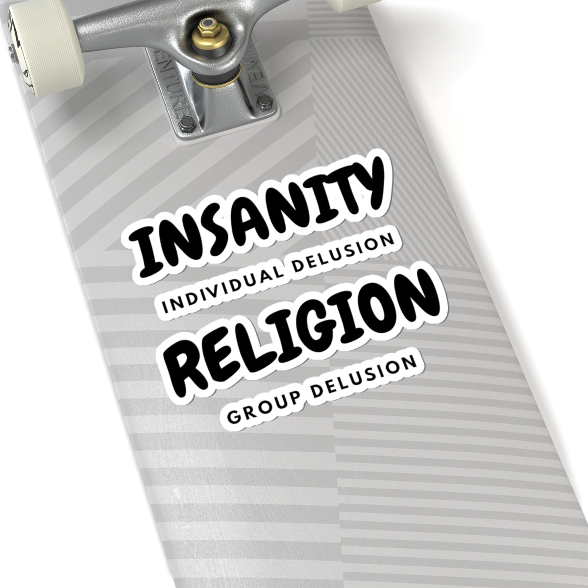 "Insanity Religion" Sticker — Main
