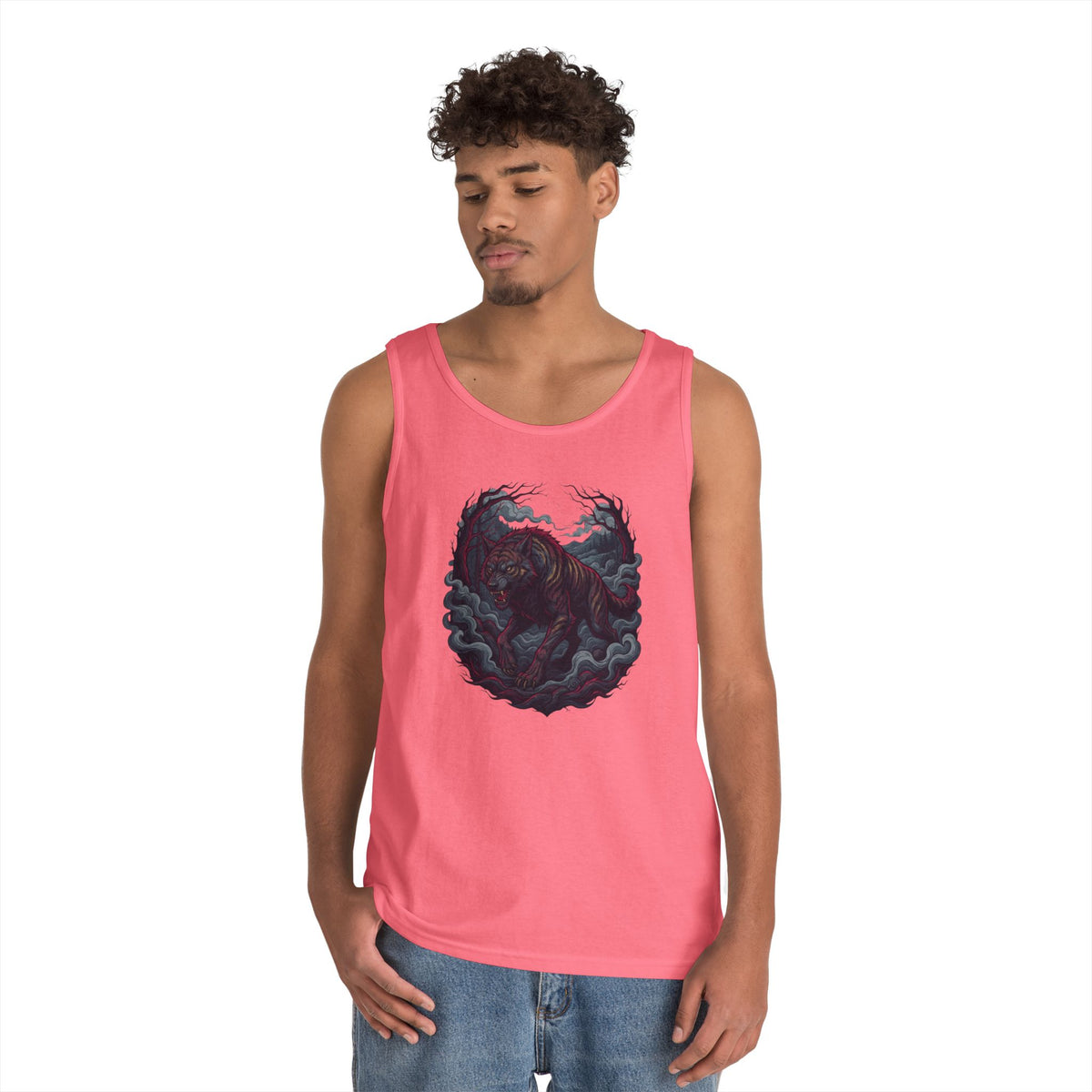 Color: Safety Pink | The Beast of Gévaudan (France) Tank Top