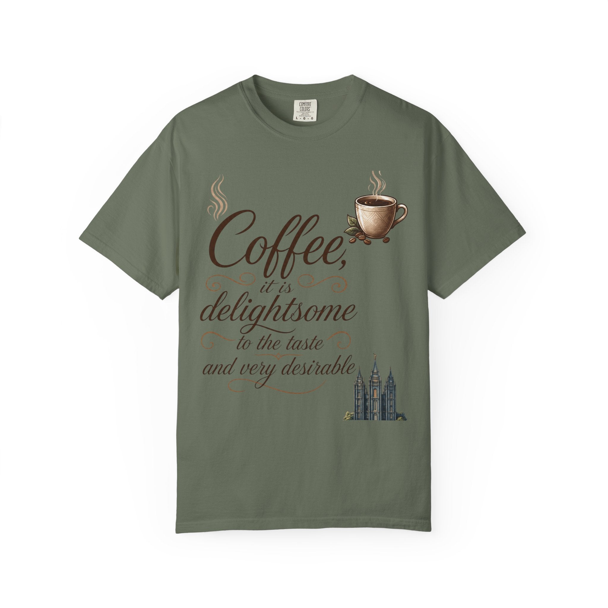 "Coffee is Delightsome" Unisex Garment-Dyed Tee