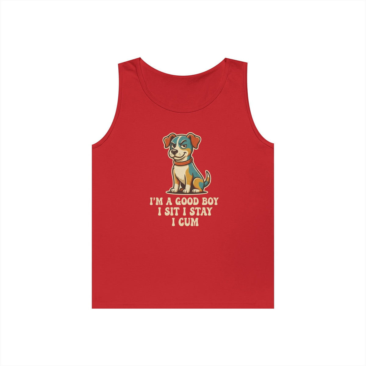 Color: Red | I'm A Good Boy Tank Top