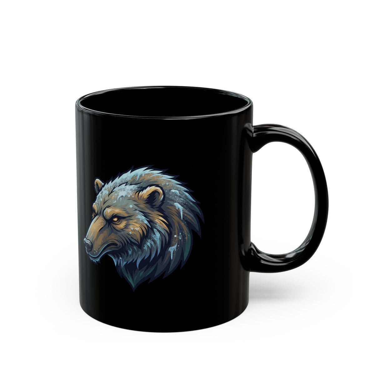 "Alioat (Siberian Folklore)" Black Ceramic Mug — Graphic