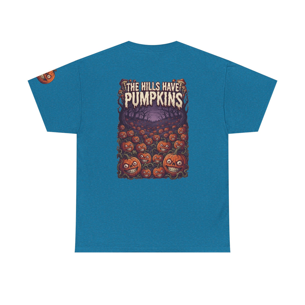 Color: Antique Sapphire | The Hills Have Pumpkins Premium Graphic Tee