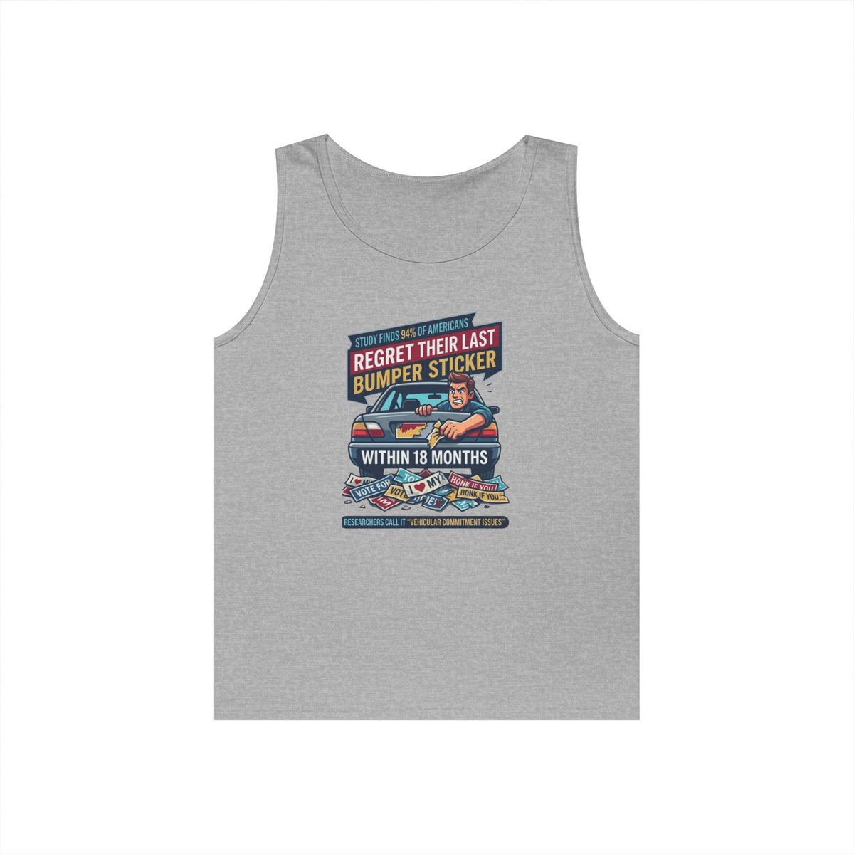 "Bumper Sticker Regret" Tank Top