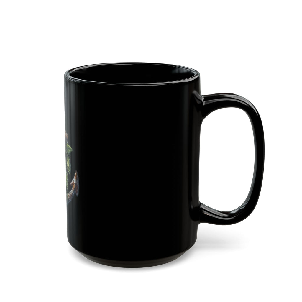 "Rusty Anchor Brewing" Black Ceramic Mug — Graphic