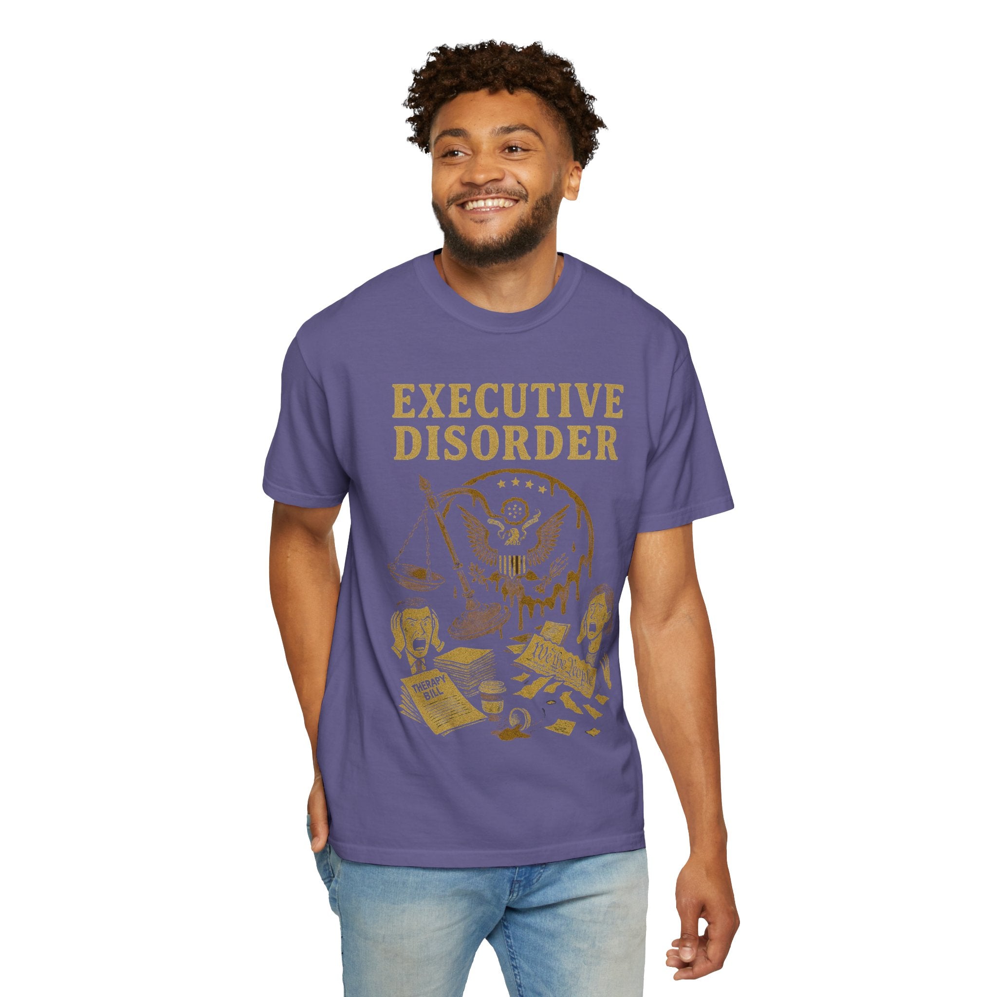 "Executive Disorder" Unisex Garment-Dyed T-shirt