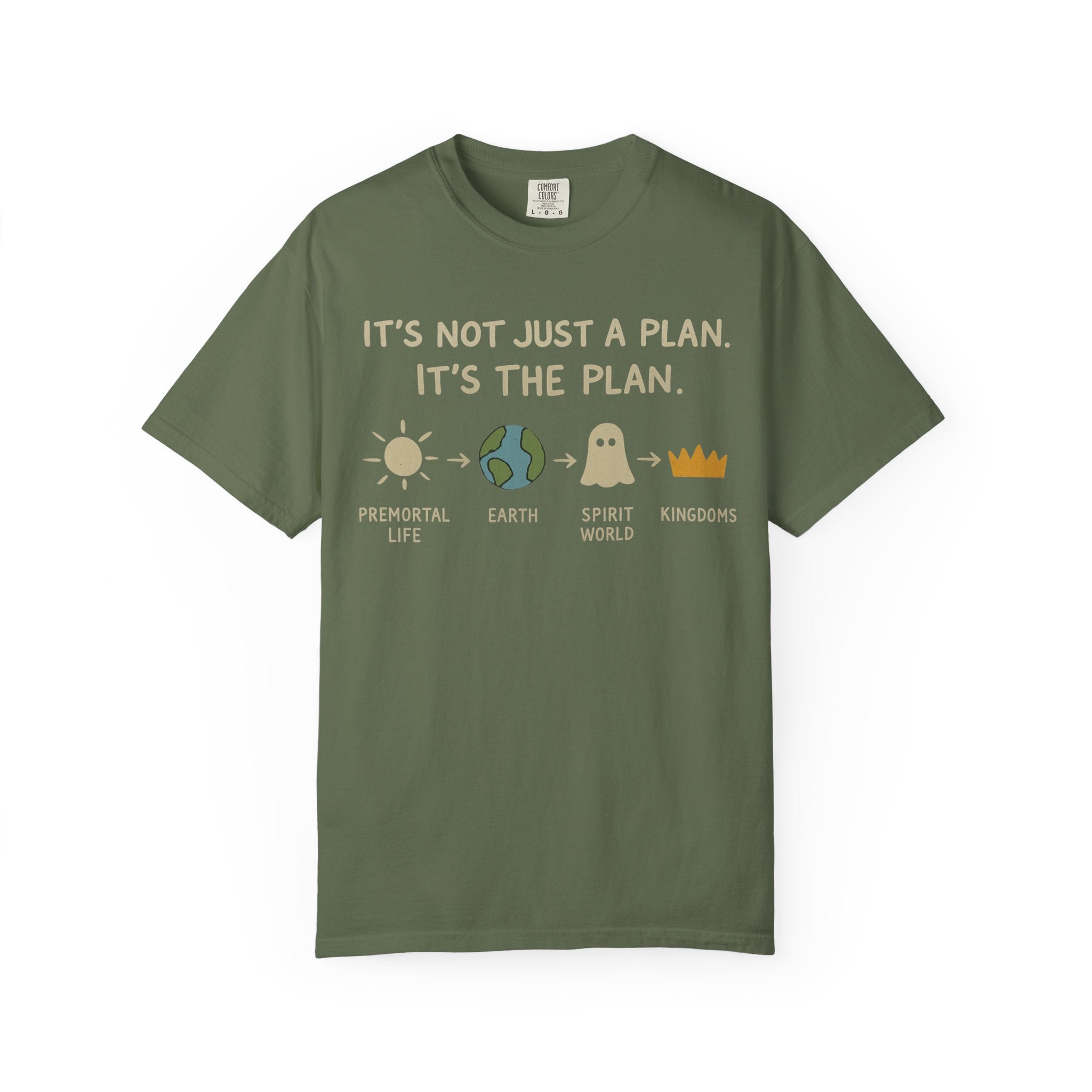 "It's The Plan" Unisex Garment-Dyed T-shirt