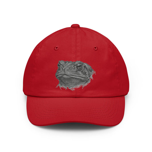 Color: Red | Pencil Sketch Art Toad Dad Hat — Graphic