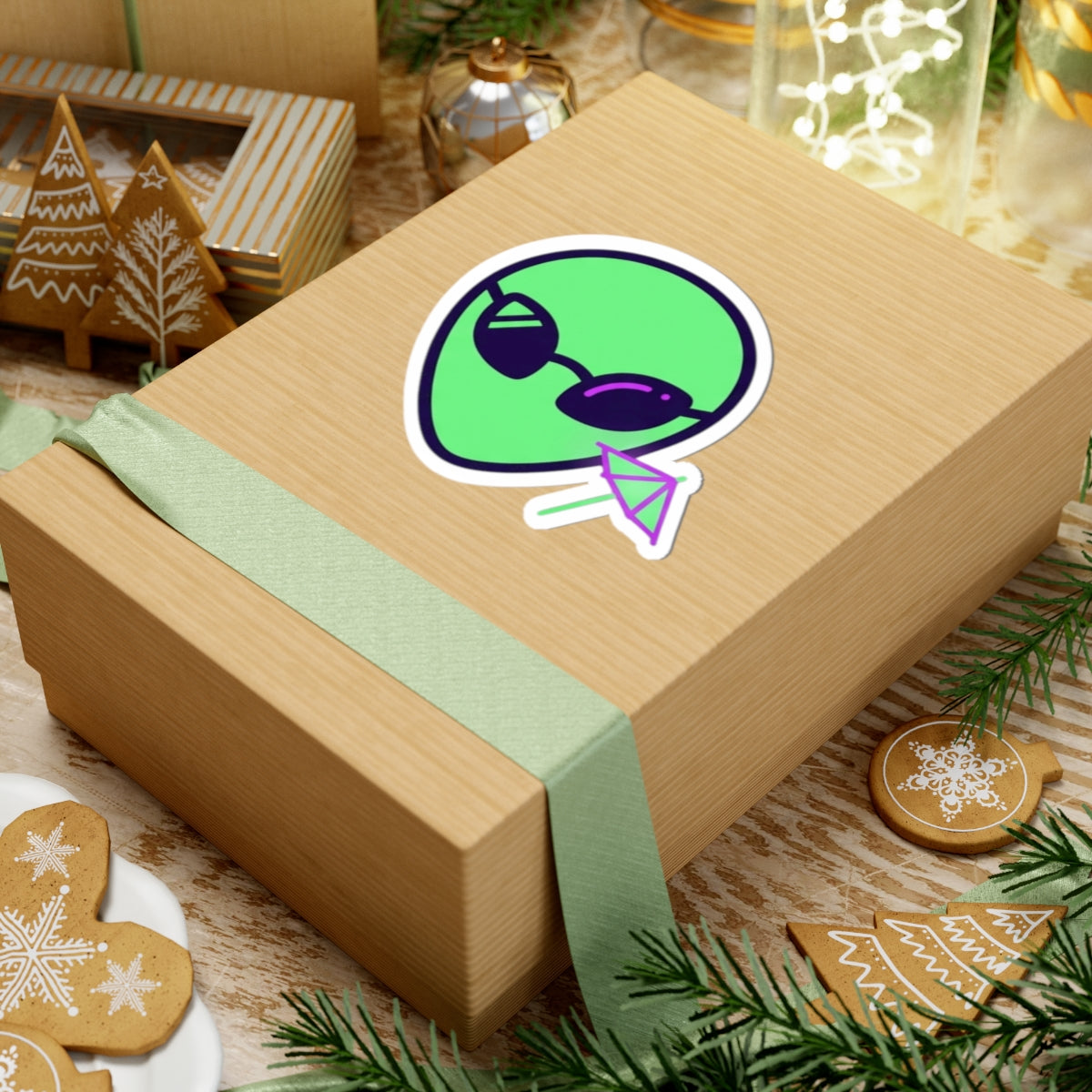 "Drunk Alien" Sticker