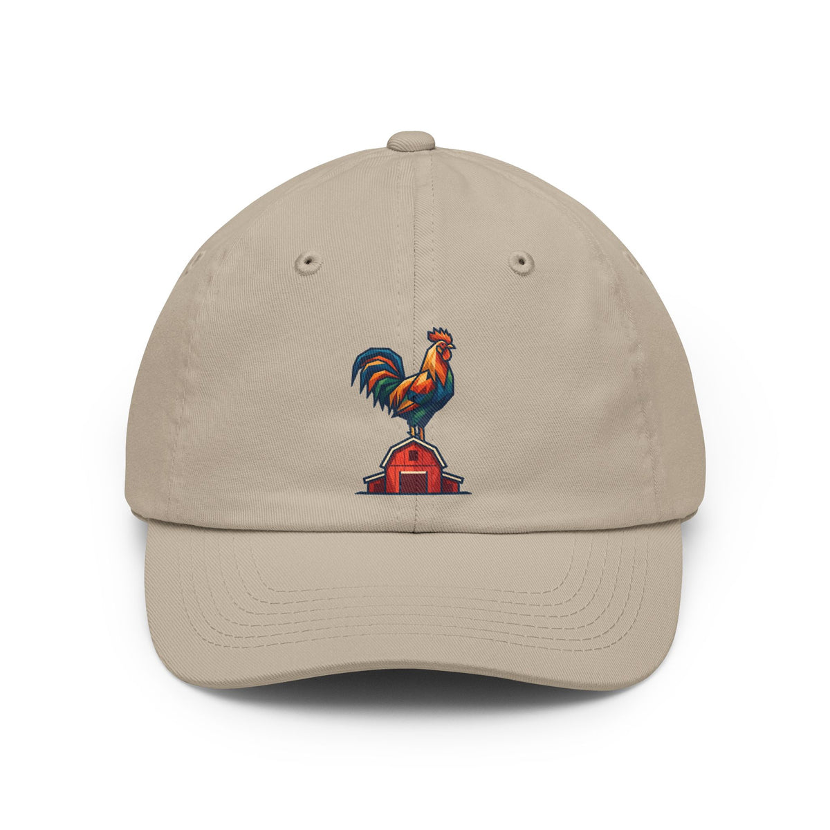 Color: Stone | Barnyard Rooster Dad Hat