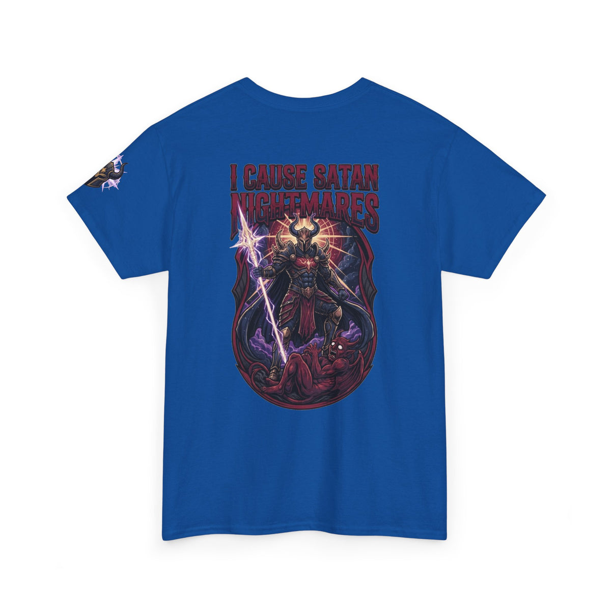 Color: Royal | I Cause Satan Nightmares Premium Graphic Tee