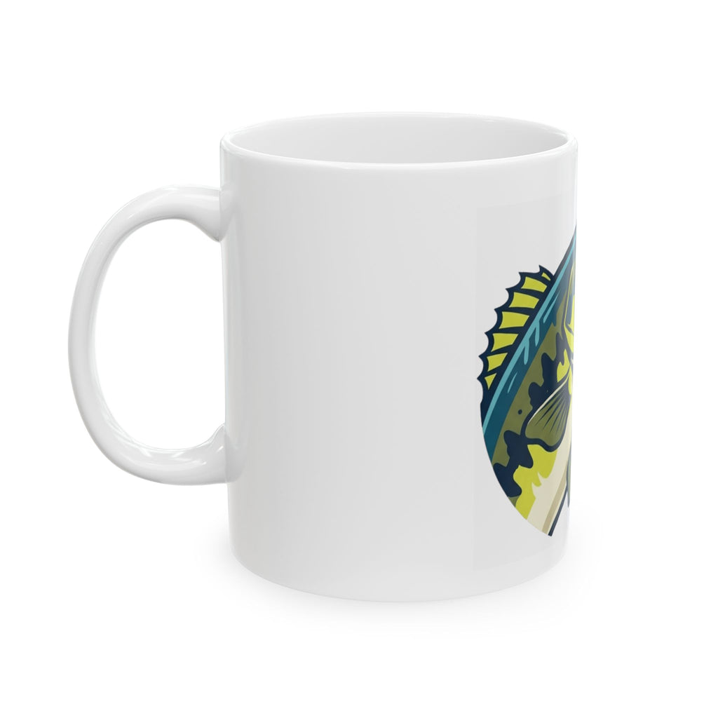 "Jerk Until She Swallows" White Ceramic Mug — Graphic