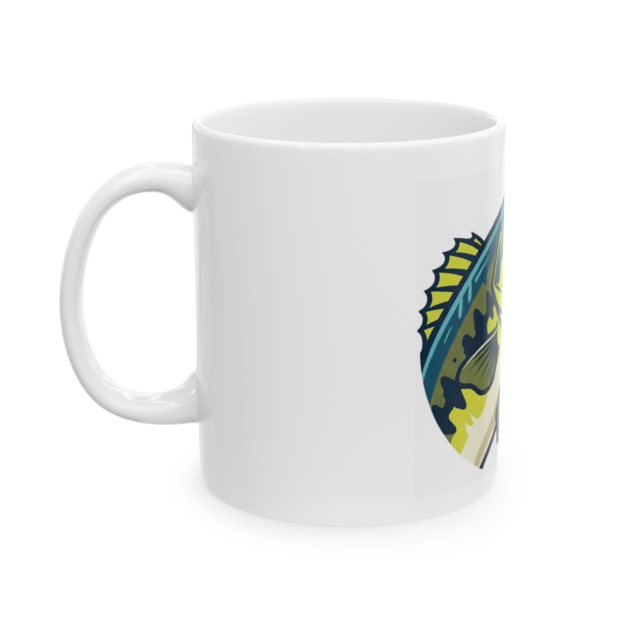 "Jerk Until She Swallows" White Ceramic Mug — Graphic