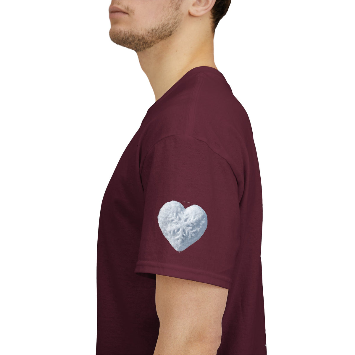 Color: Maroon | I Love Snow Premium Graphic Tee