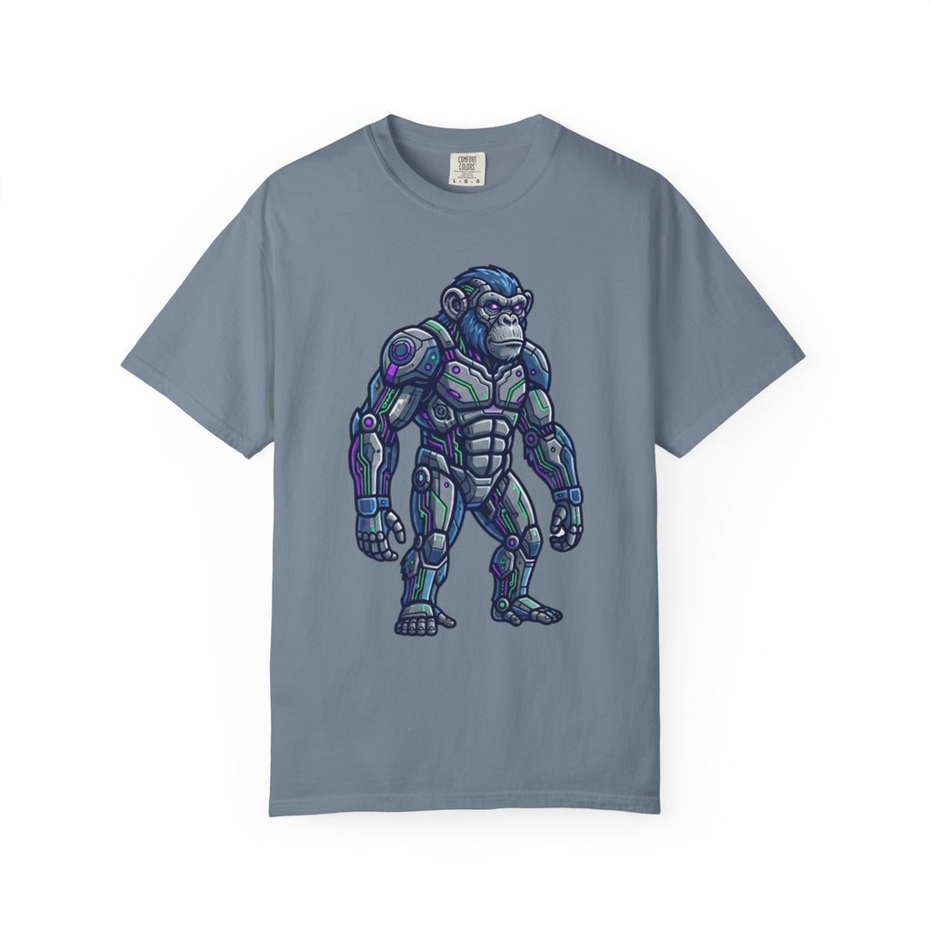 "Cyber Chimp" Unisex Garment-Dyed Tee