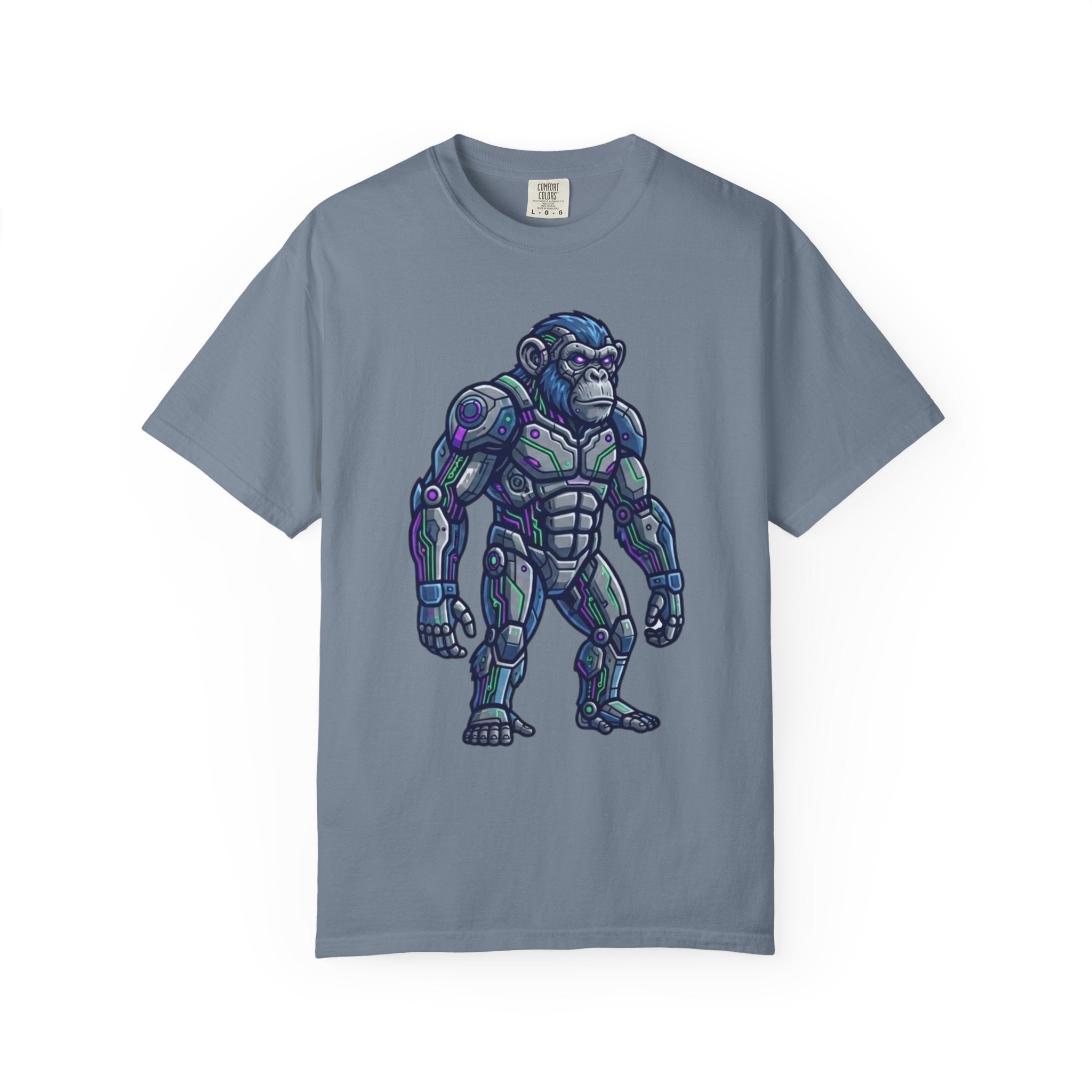 "Cyber Chimp" Unisex Garment-Dyed Tee